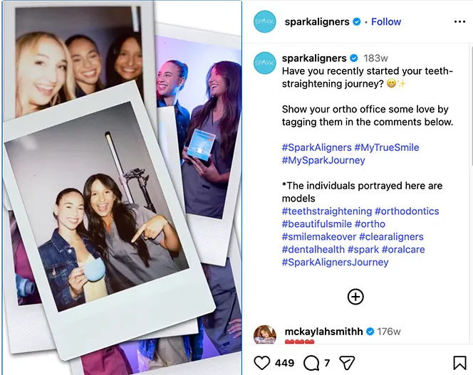 Building the Social Presence of the Clear Aligner Brand